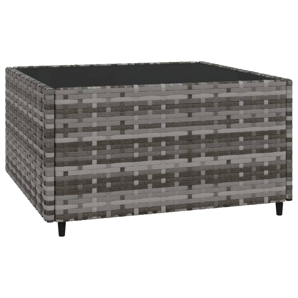 3-delige Loungeset met kussens poly rattan