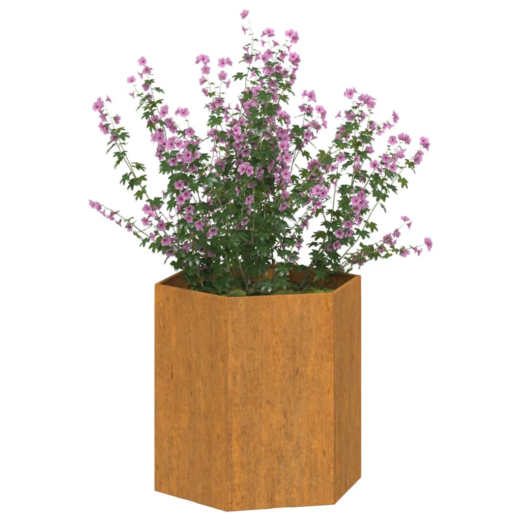 Plantenbak roestig 138x120x45 cm cortenstaal