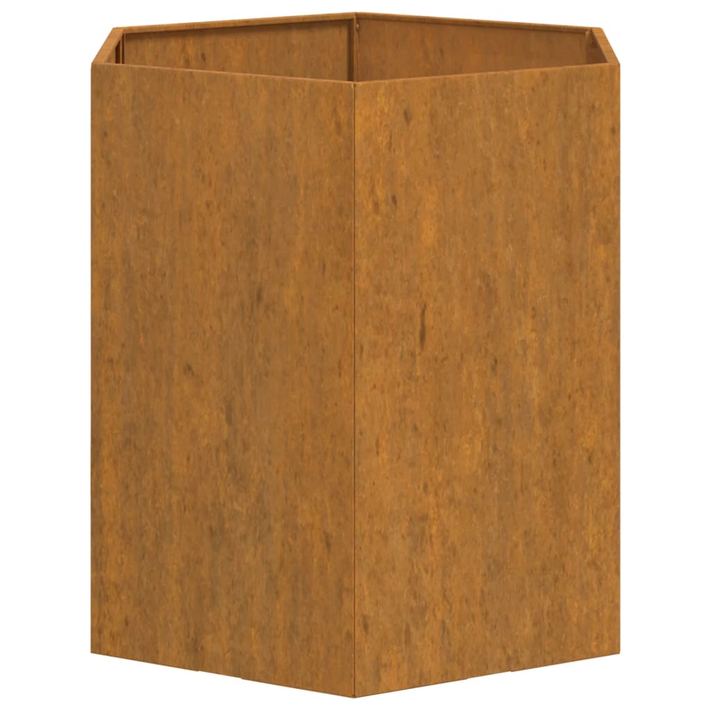 Plantenbak roestig 138x120x45 cm cortenstaal