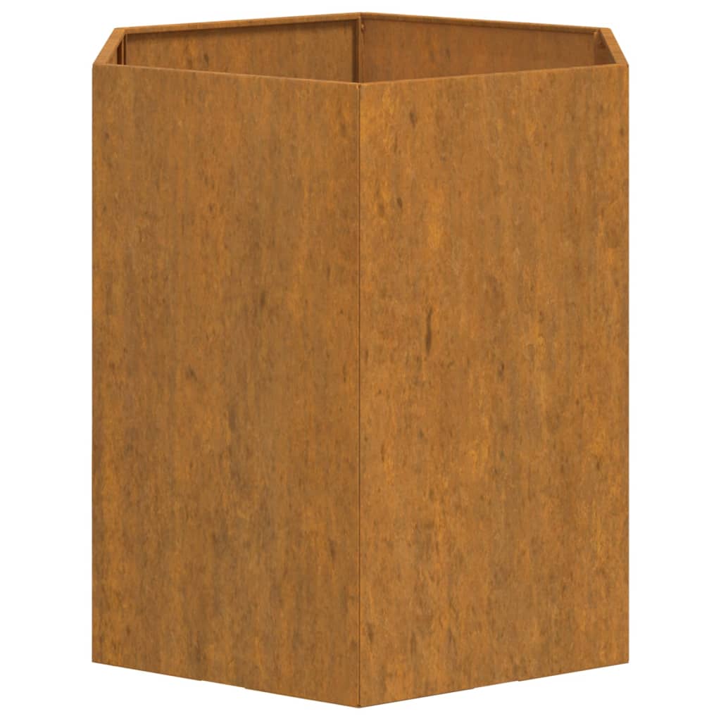 Plantenbak roestig 138x120x45 cm cortenstaal