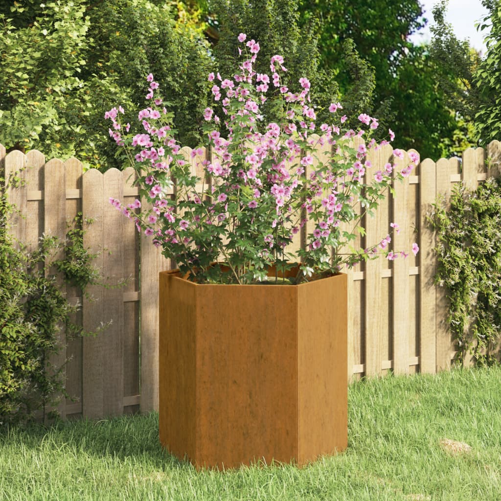 Plantenbak roestig 138x120x45 cm cortenstaal