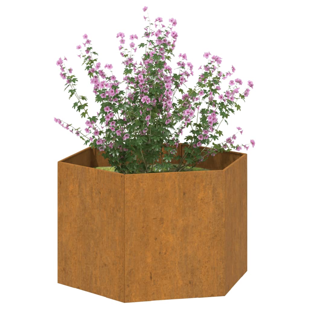 Plantenbak roestig 138x120x45 cm cortenstaal