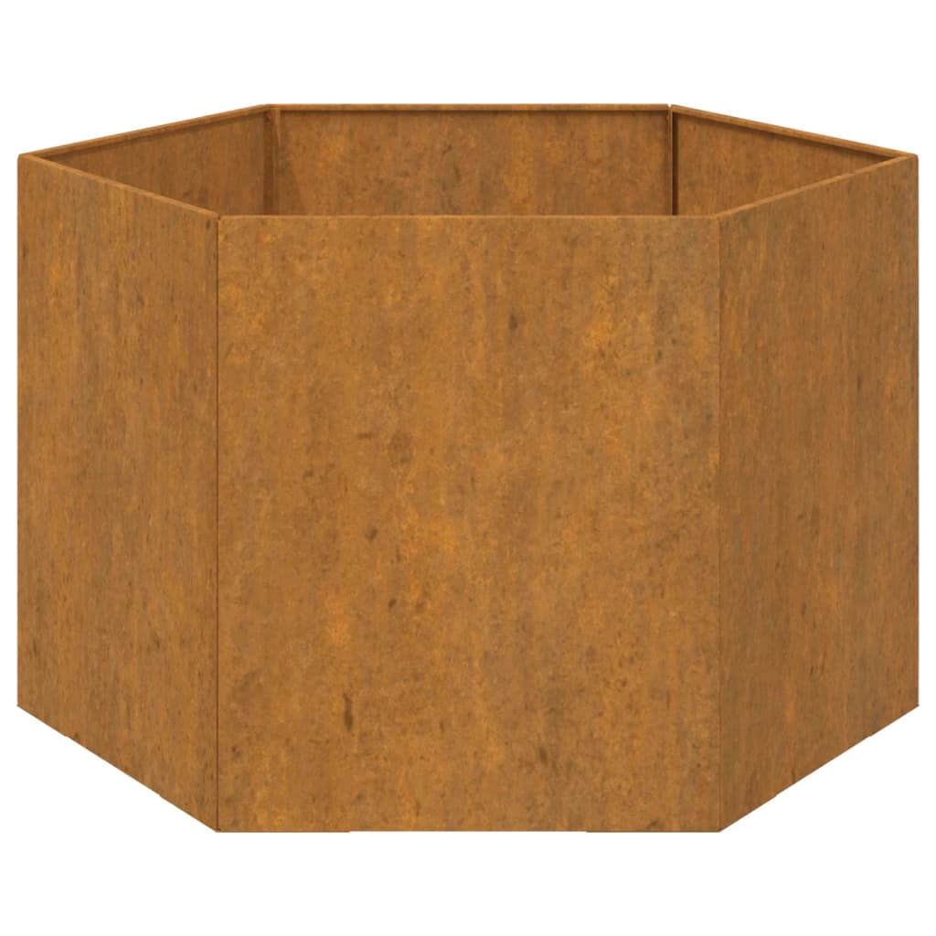 Plantenbak roestig 138x120x45 cm cortenstaal