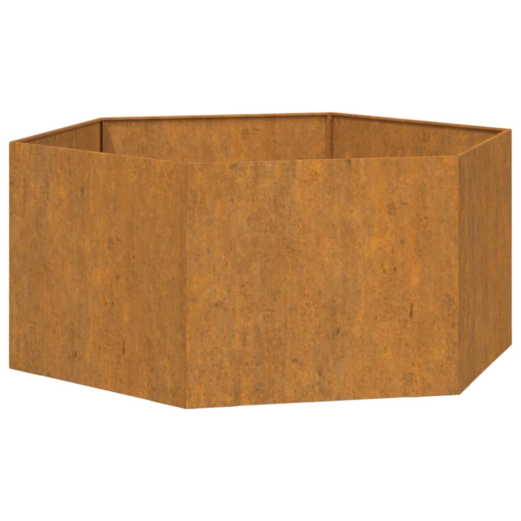 Plantenbak roestig 138x120x45 cm cortenstaal