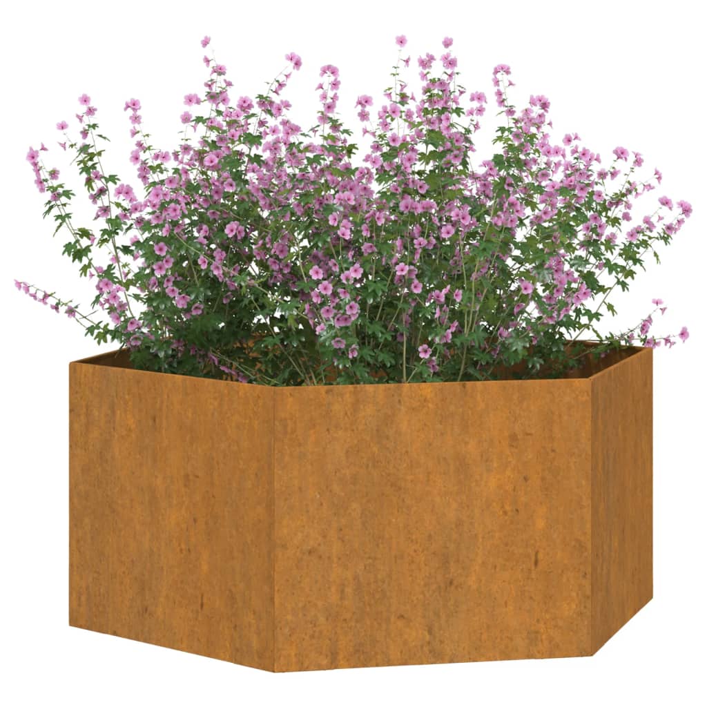 Plantenbak roestig 138x120x45 cm cortenstaal