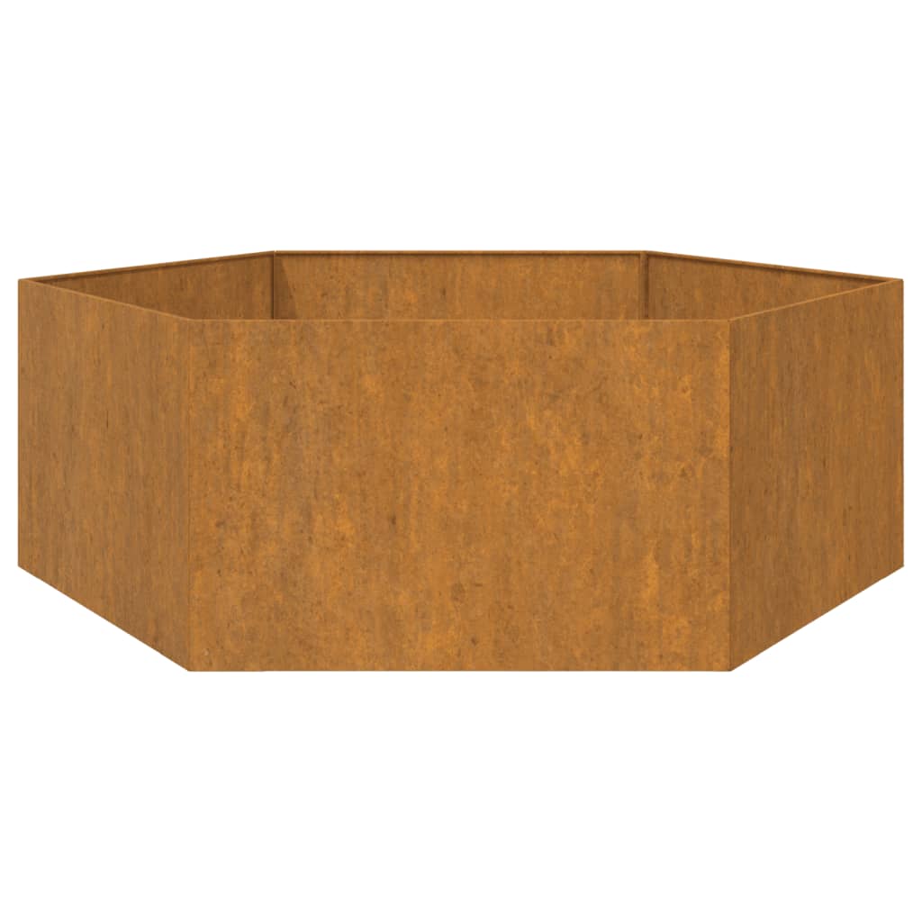 Plantenbak roestig 138x120x45 cm cortenstaal