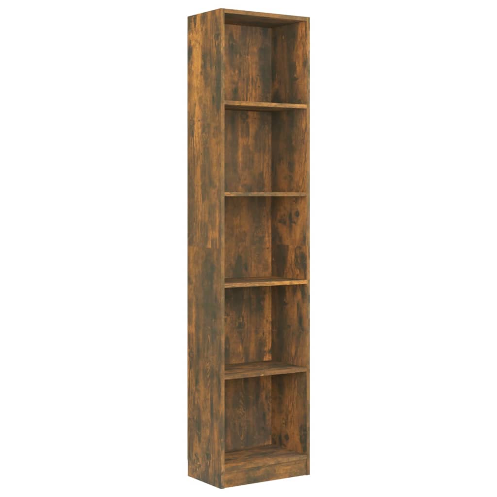 Boekenkast met 4 schappen 80x24x142 cm hout