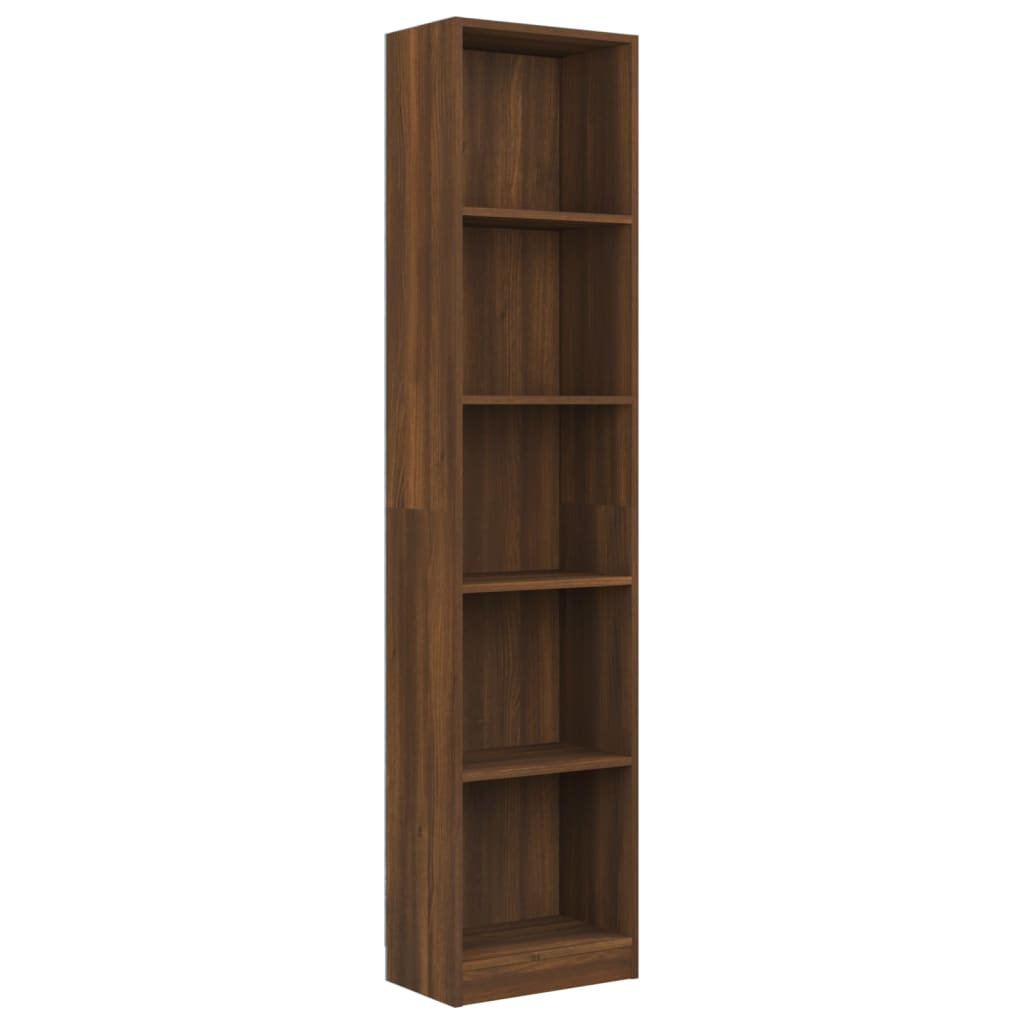 Boekenkast met 4 schappen 80x24x142 cm hout