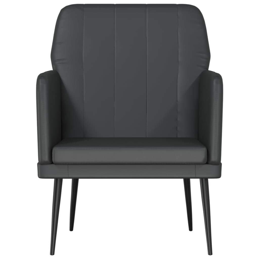 Fauteuil 61x78x80 cm kunstleer zwart