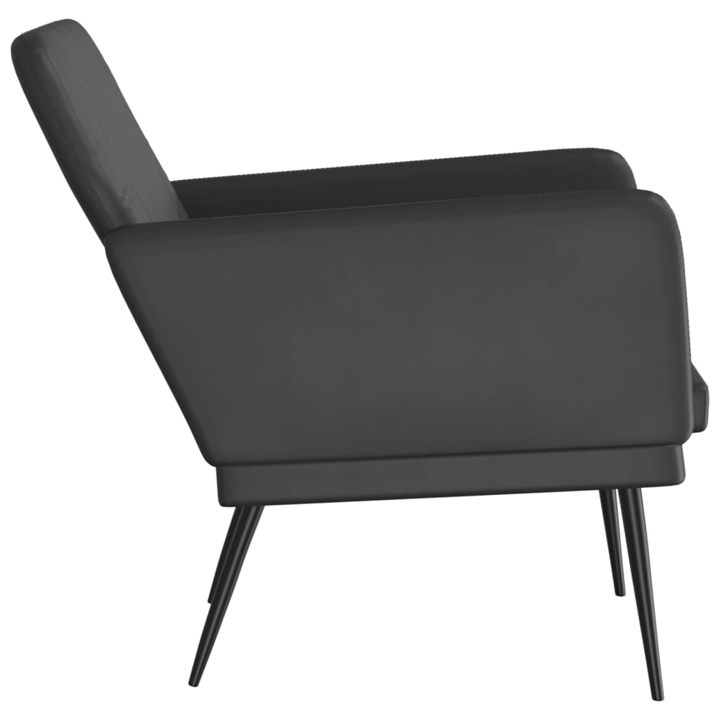 Fauteuil 61x78x80 cm kunstleer zwart