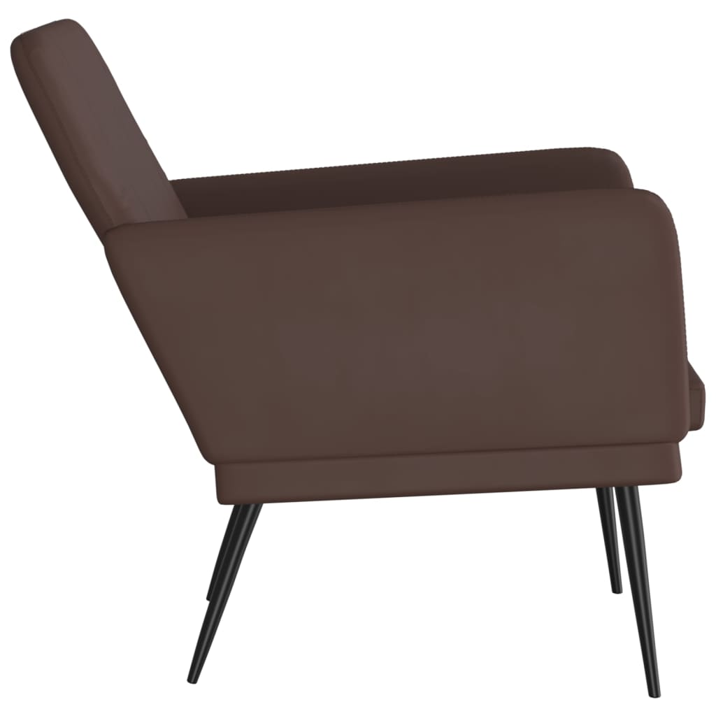 Fauteuil 61x78x80 cm kunstleer zwart