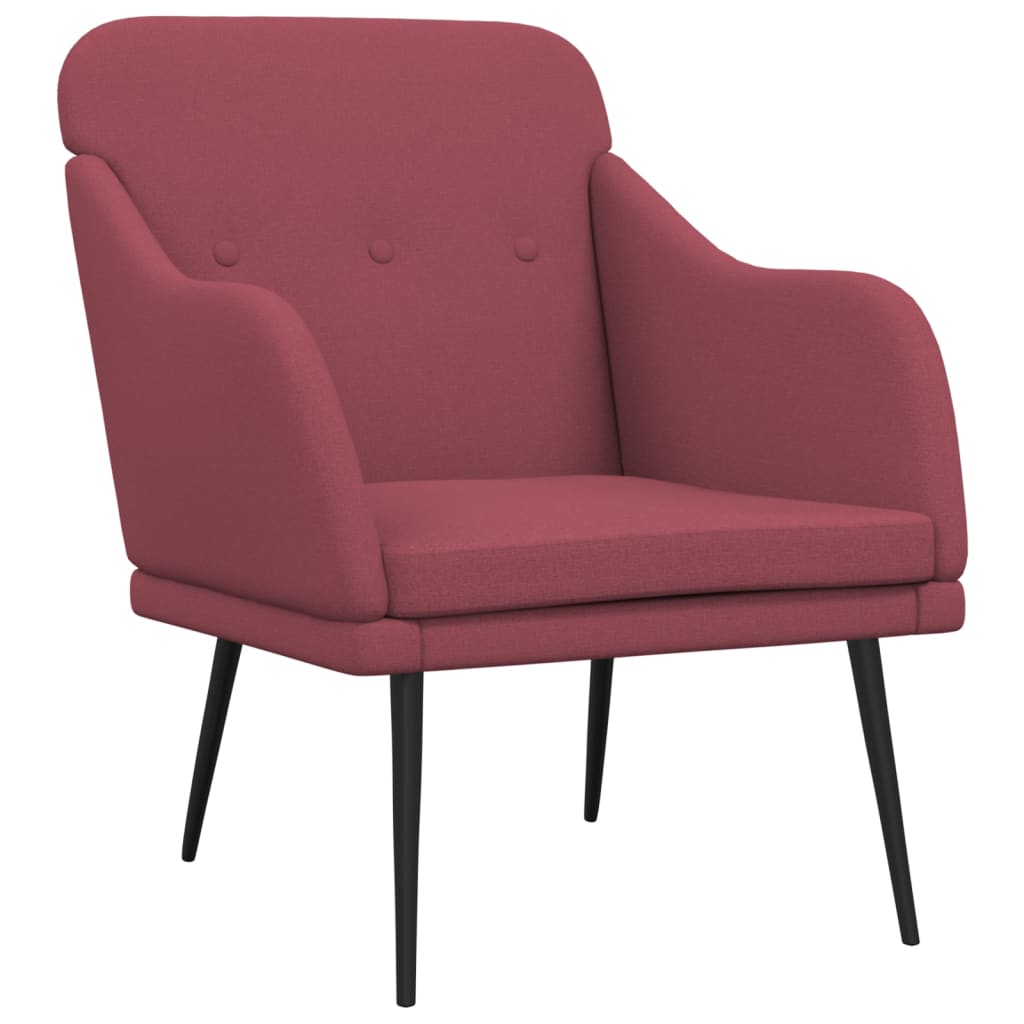 Fauteuil 63x76x80 cm stof lichtgrijs