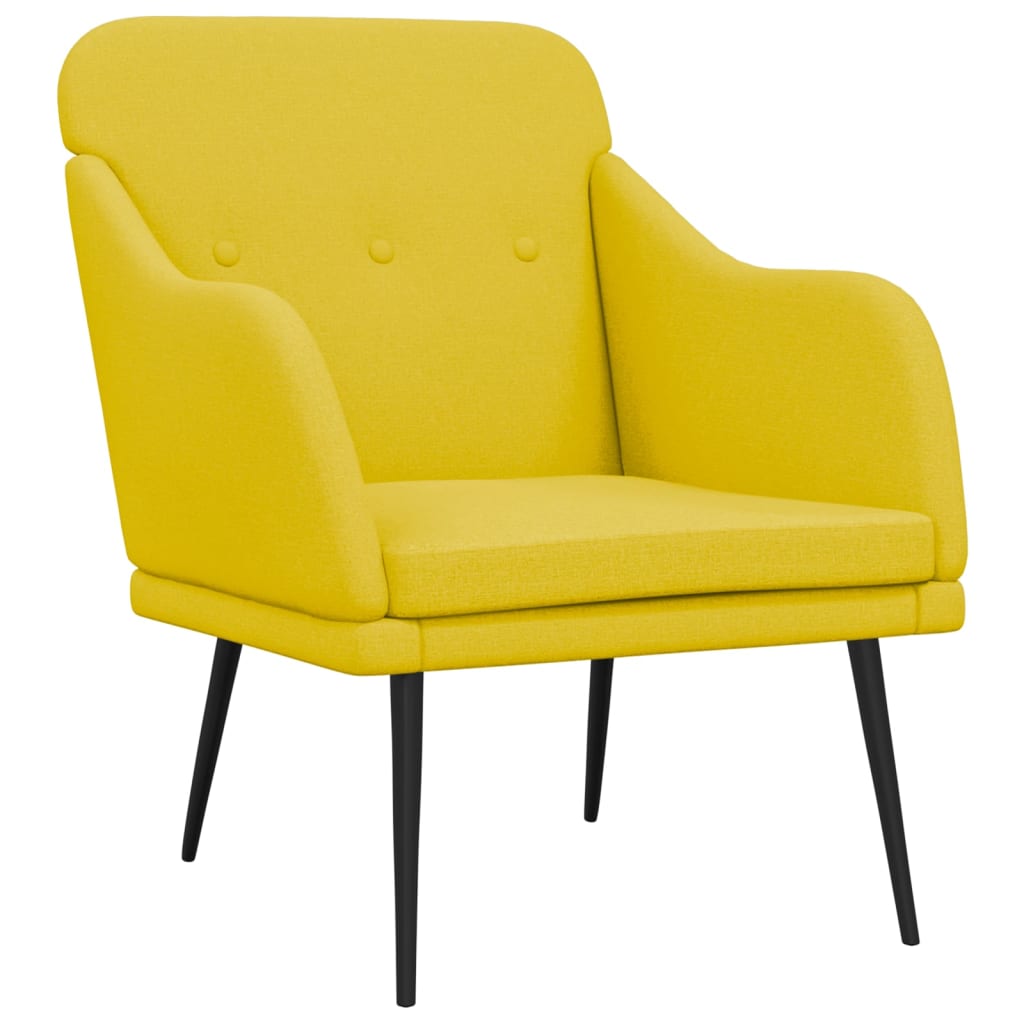 Fauteuil 63x76x80 cm stof lichtgrijs