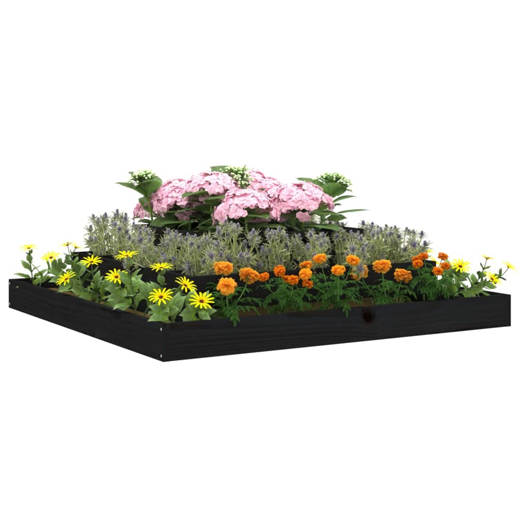 Plantenbak 80x80x27 cm massief