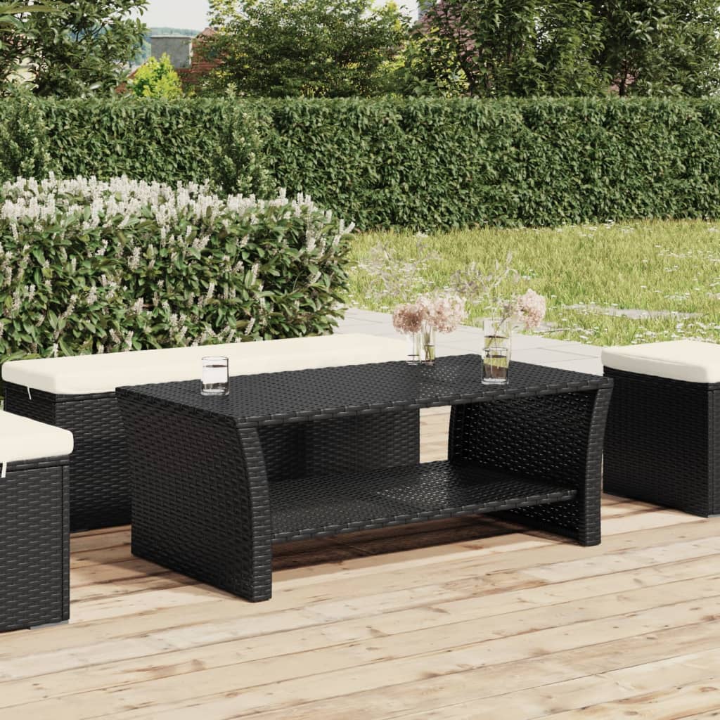 Salontafel 100x50x40 cm poly rattan