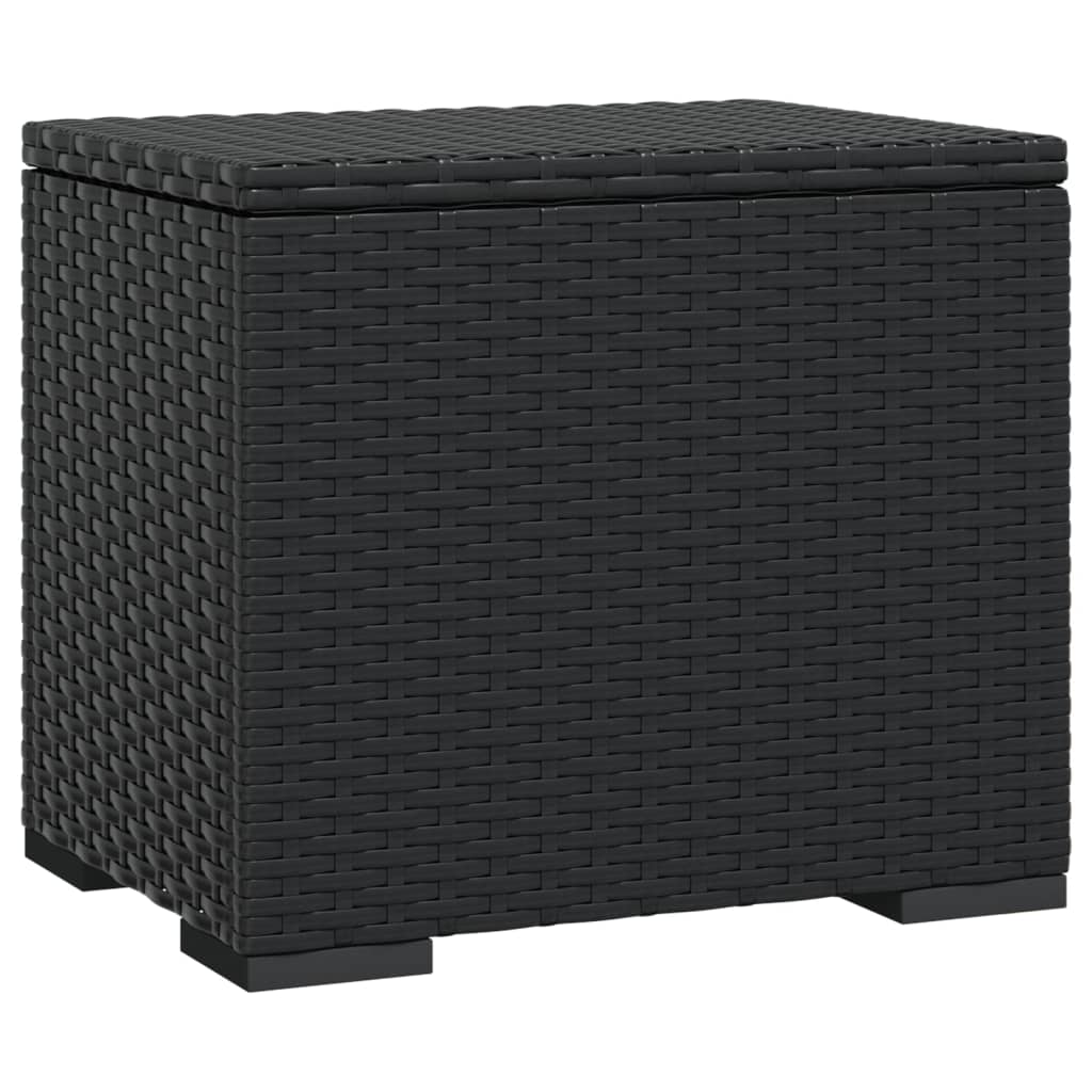 Hocker met kussen 40x30x40 cm poly rattan