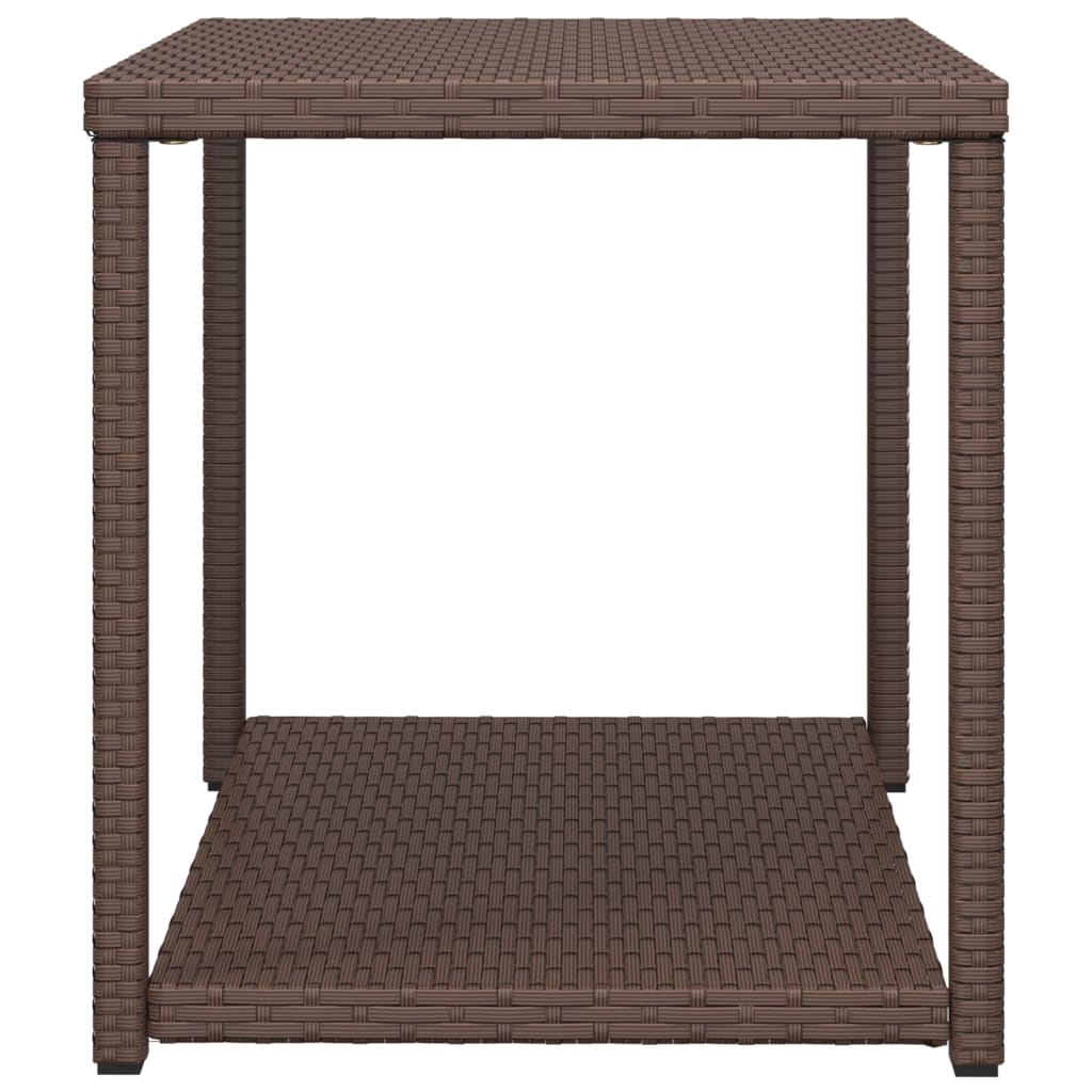 Bijzettafel 55x45x49 cm poly rattan