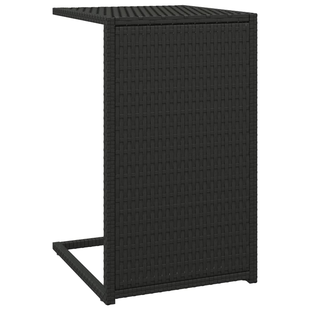 Bijzettafel C-vormig 40x35x60 cm poly rattan