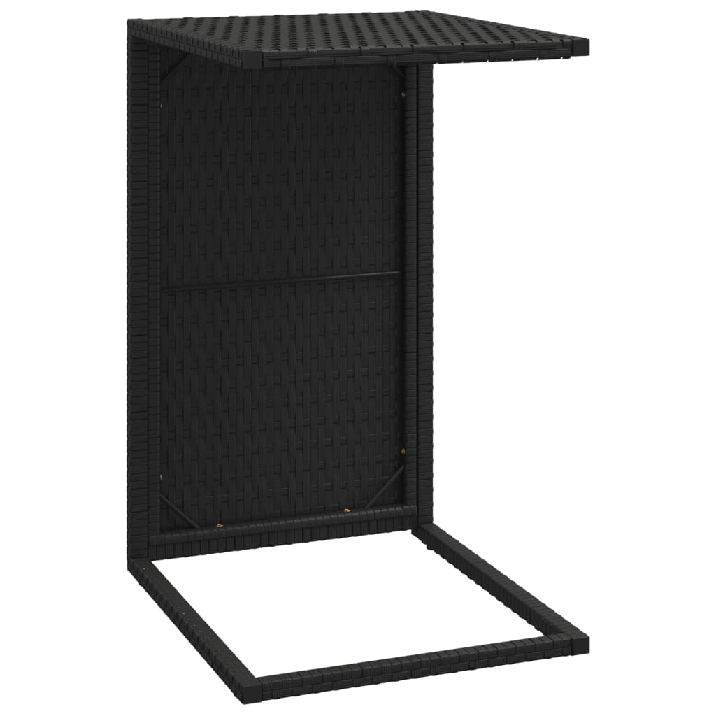 Bijzettafel C-vormig 40x35x60 cm poly rattan