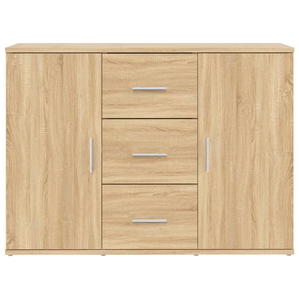 Dressoir 91x29,5x65 cm bewerkt hout eikenkleurig