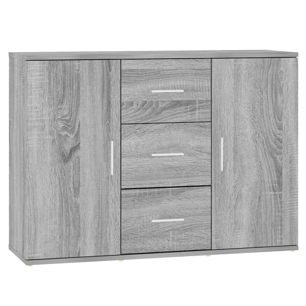 Dressoir 91x29,5x65 cm bewerkt hout eikenkleurig