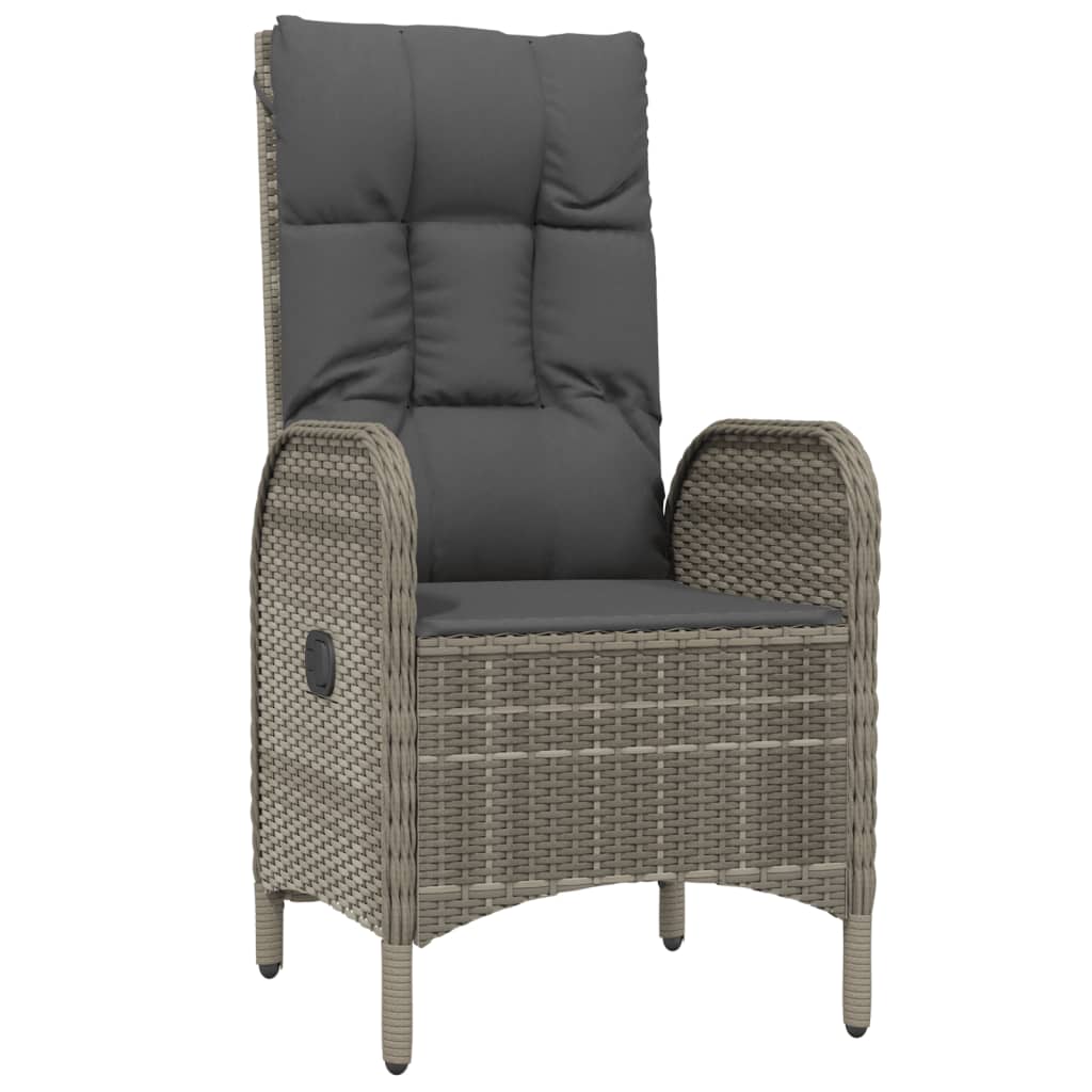 3-delige Loungeset met kussens poly rattan