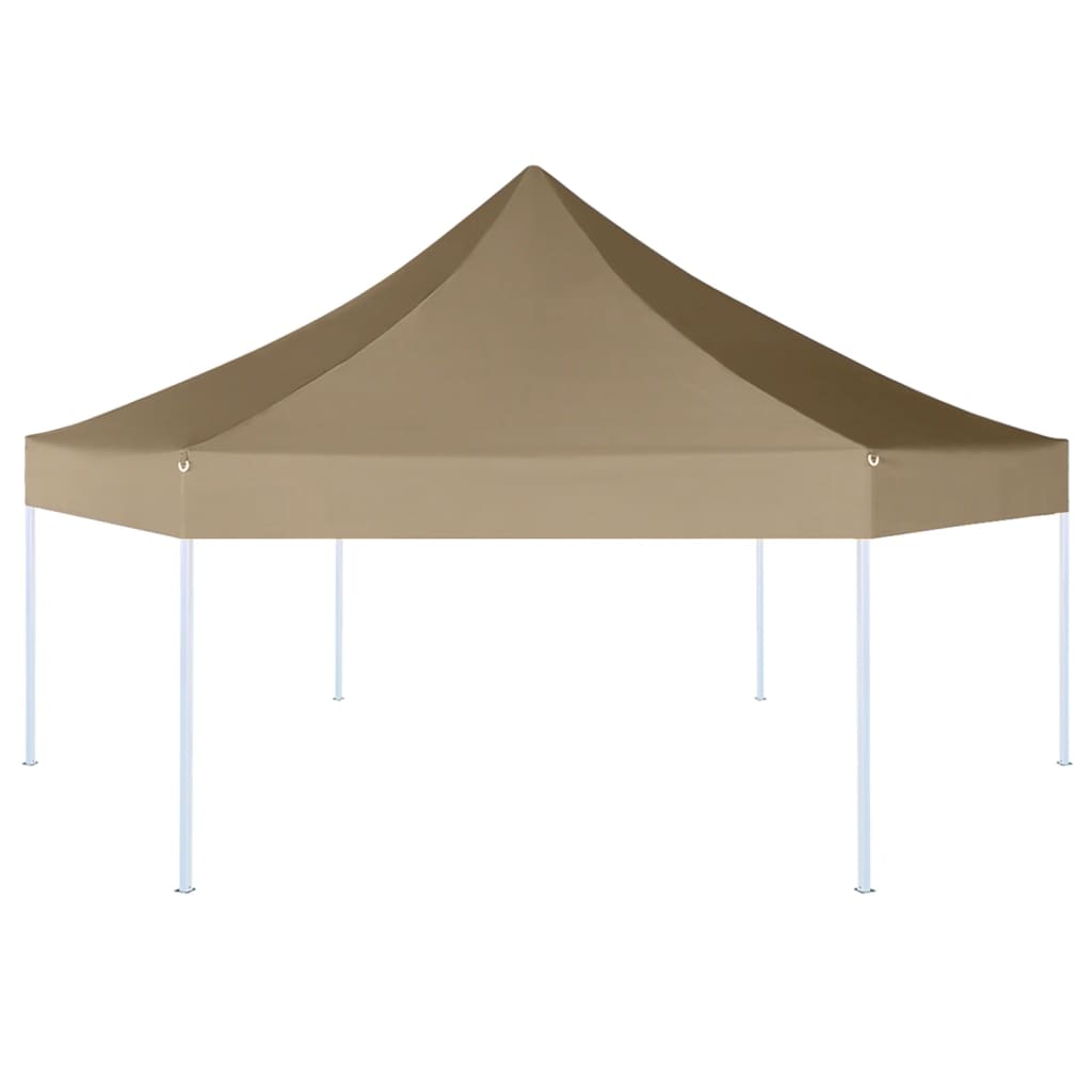 Partytent pop-up zeshoekig inklapbaar 3,6x3,1 m