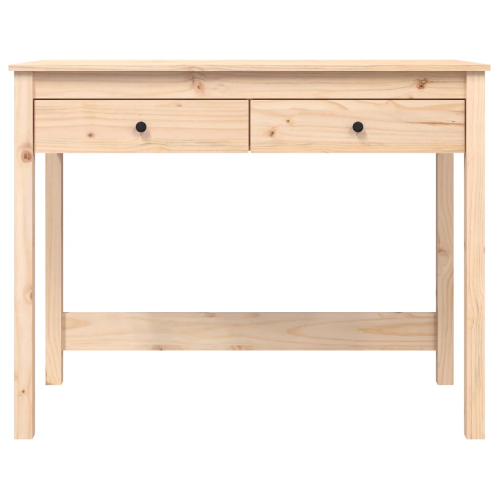 Bureau met lades 100x50x78 cm massief grenenhout