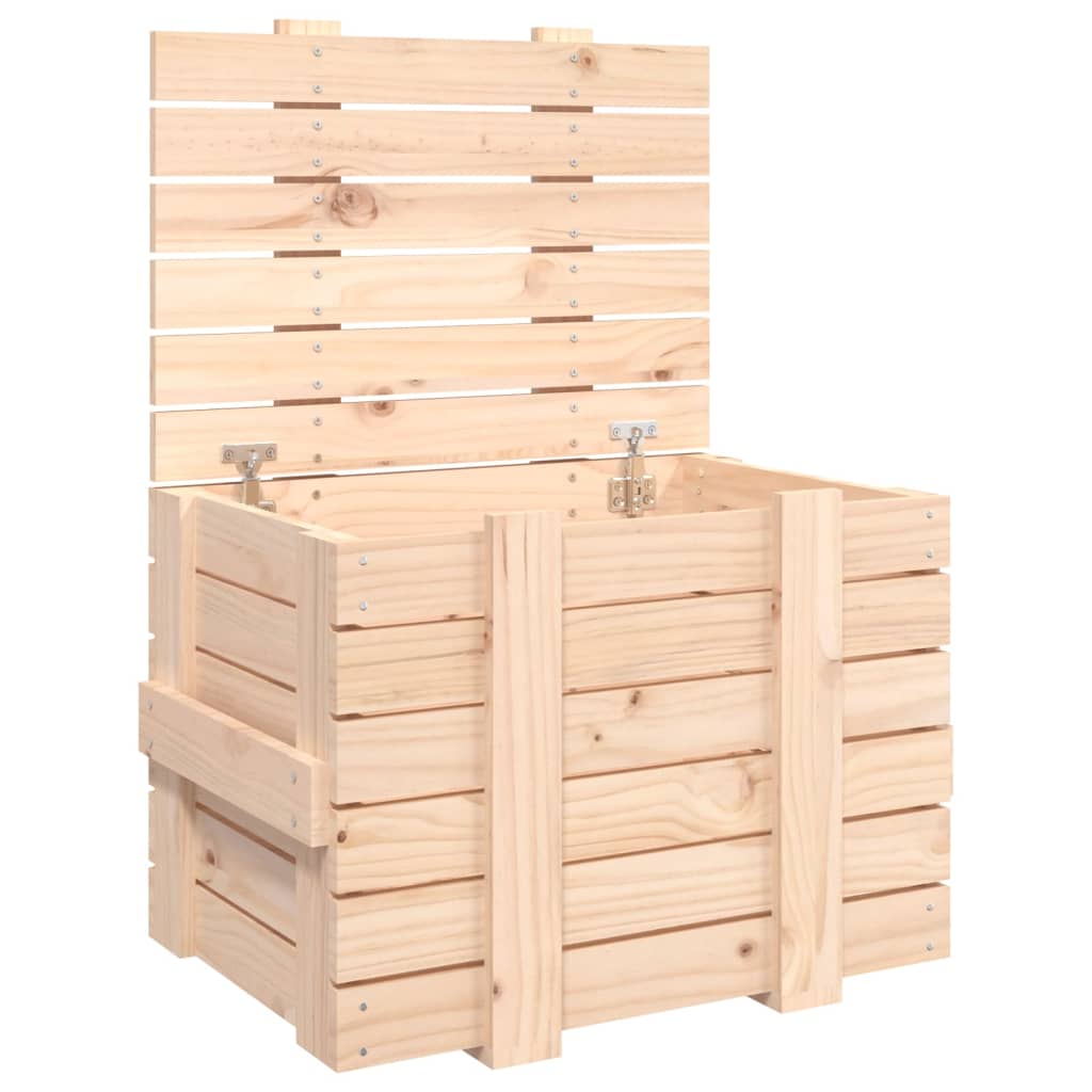 Opbergbox 58x40,5x42 cm massief grenenhout