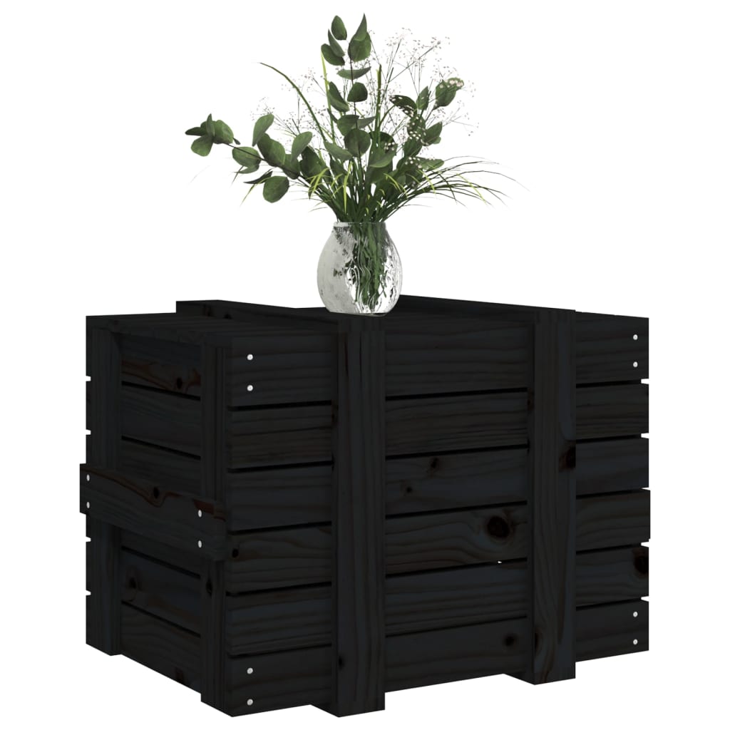 Opbergbox 58x40,5x42 cm massief grenenhout