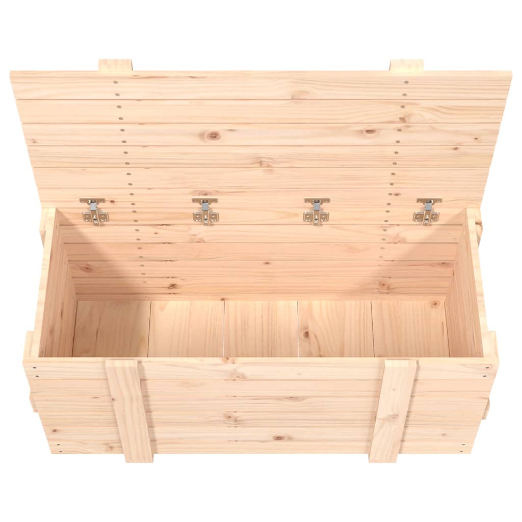 Opbergbox 58x40,5x42 cm massief grenenhout