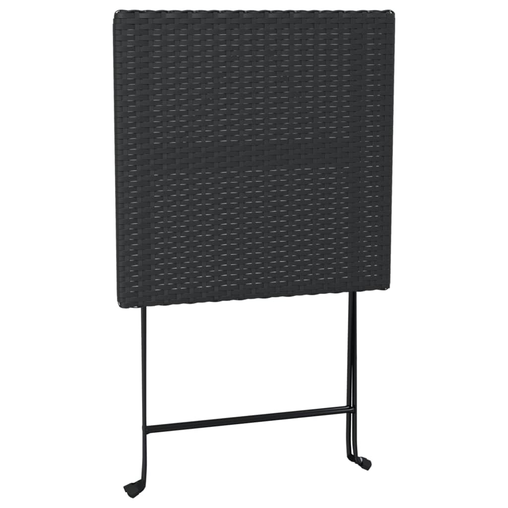 Bistrotafel inklapbaar 55x54x71 cm poly rattan