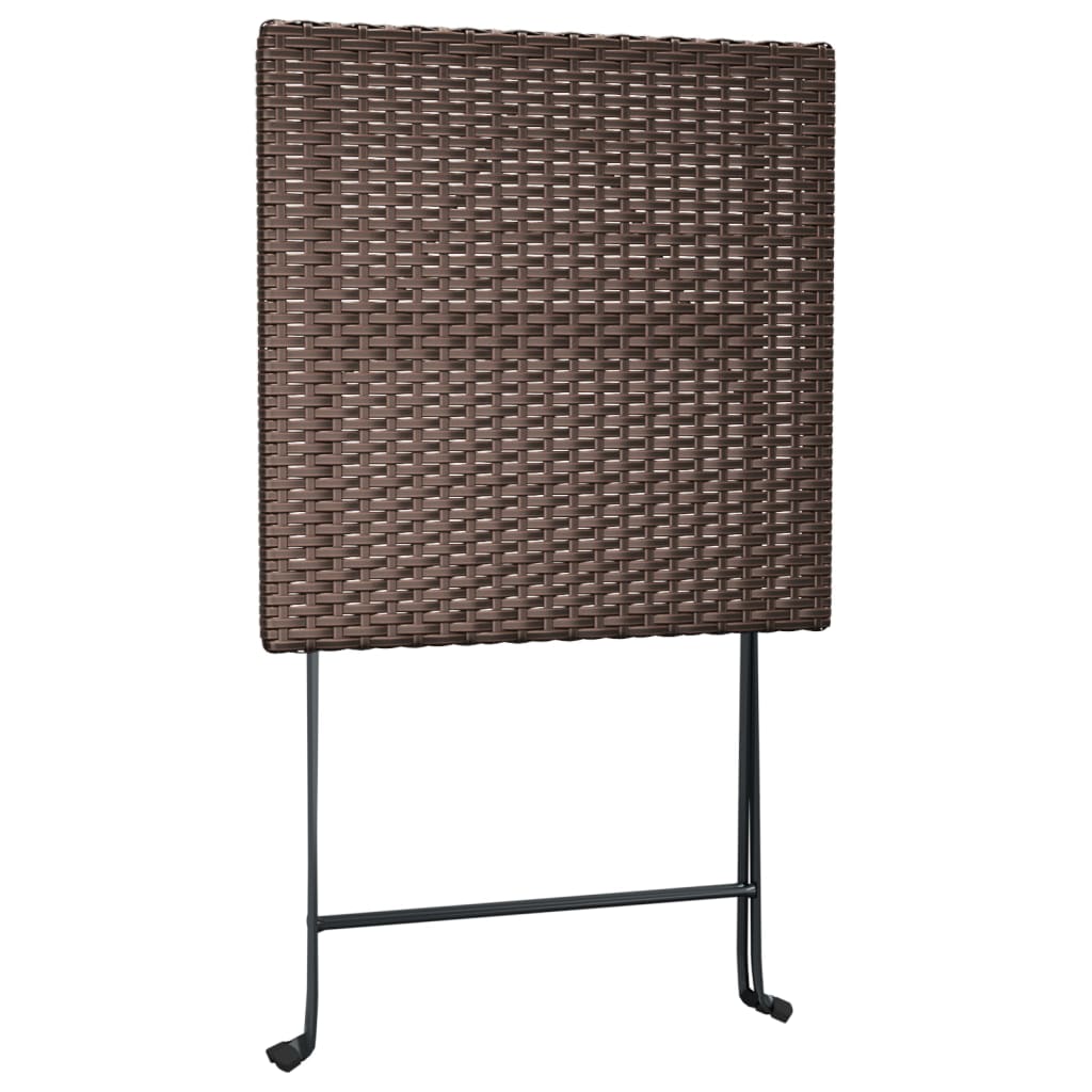 Bistrotafel inklapbaar 55x54x71 cm poly rattan