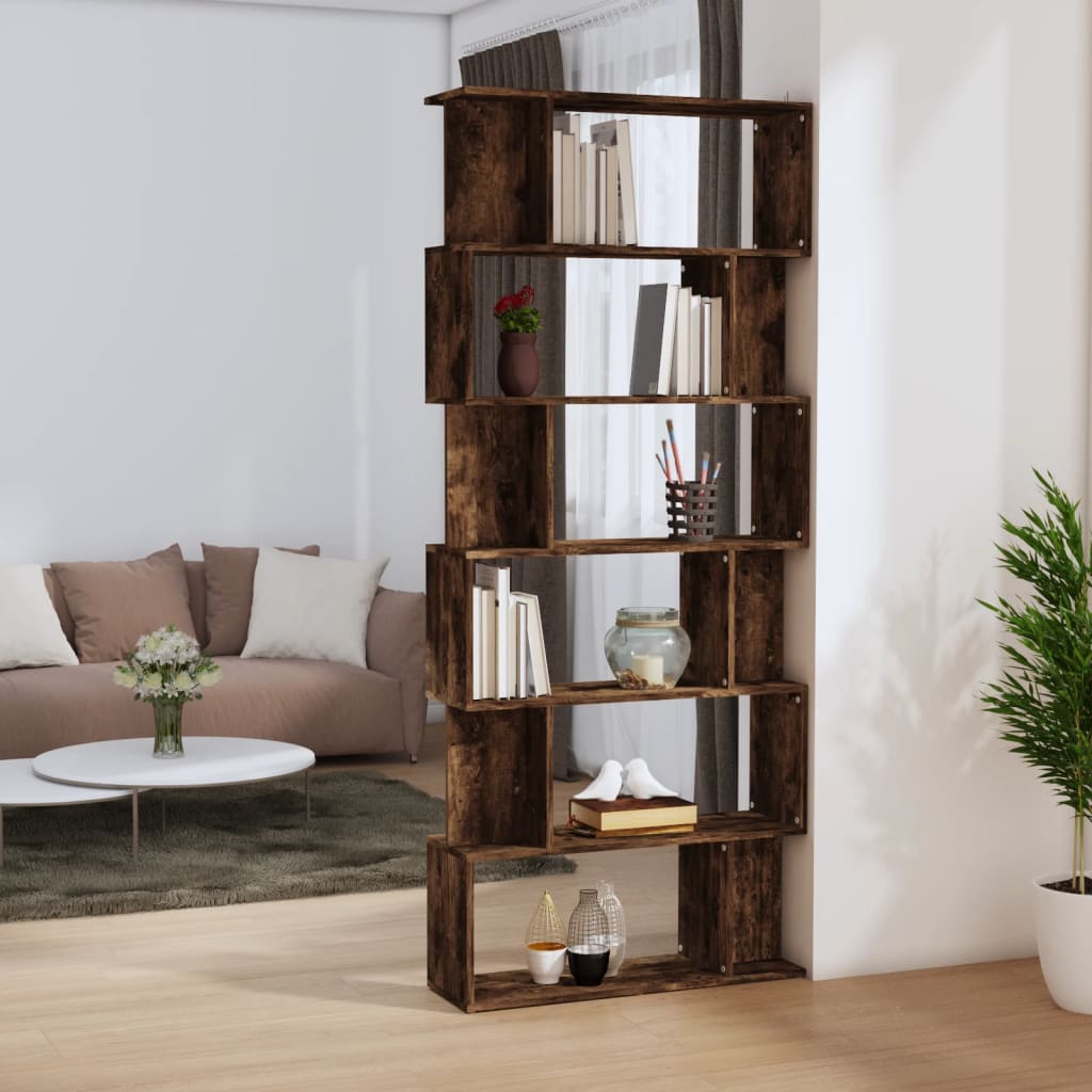 Boekenkast / kamerscherm 80x24x192 cm bewerkt hout