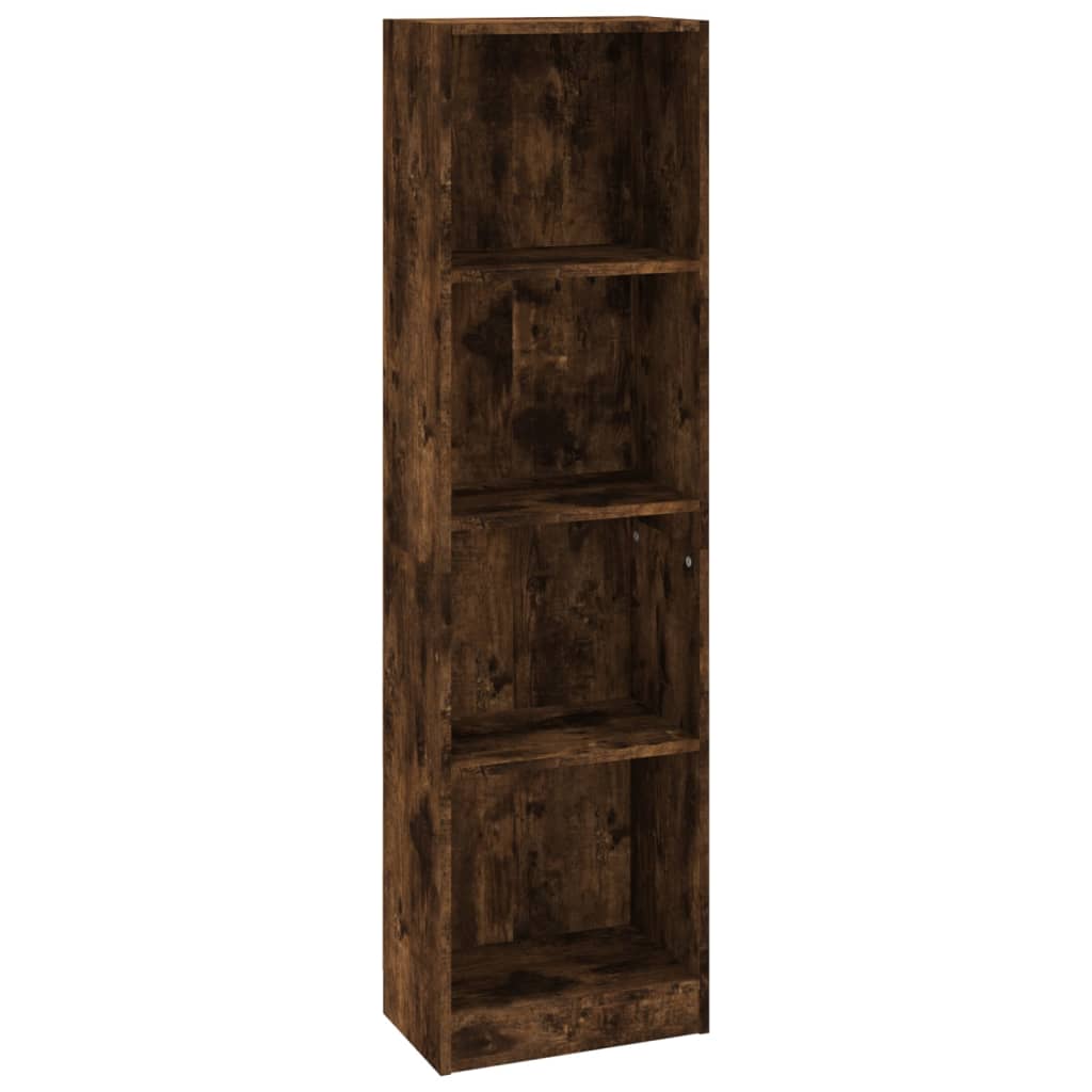 Boekenkast met 4 schappen 80x24x142 cm hout