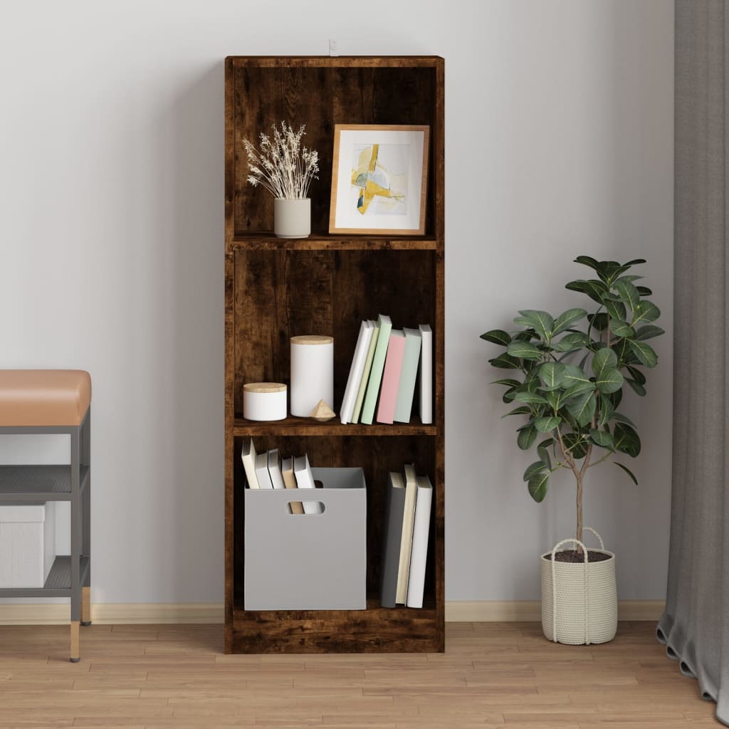 Boekenkast met 4 schappen 80x24x142 cm hout