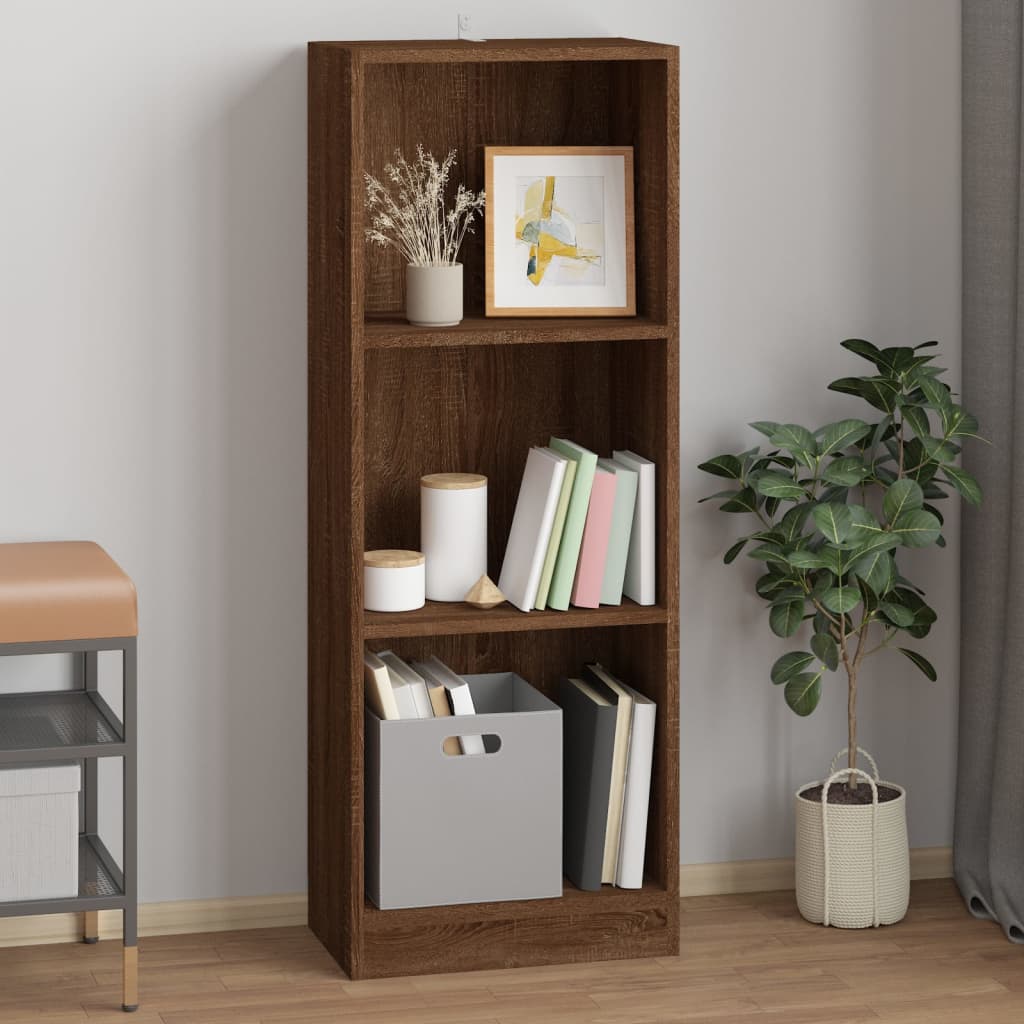 Boekenkast met 4 schappen 80x24x142 cm hout