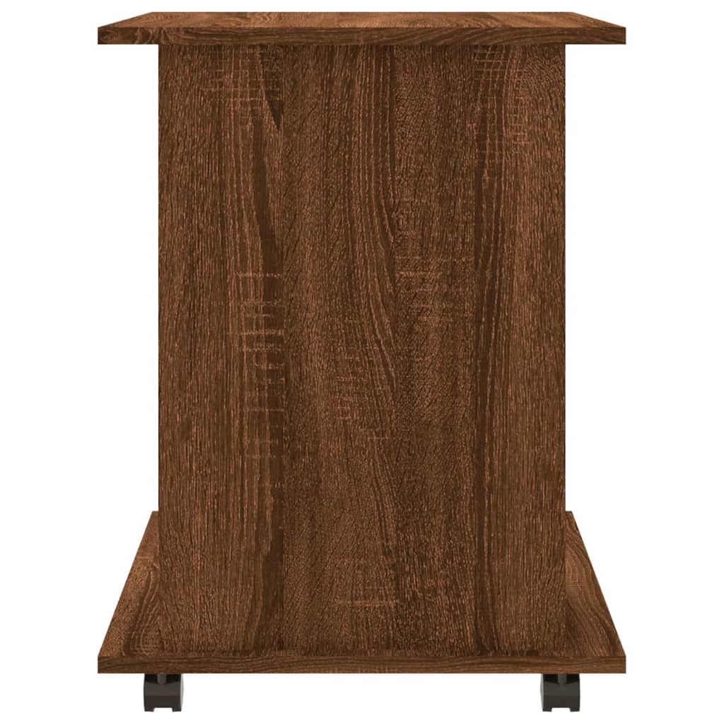 Kast verrijdbaar 60x45x60 cm bewerkt hout