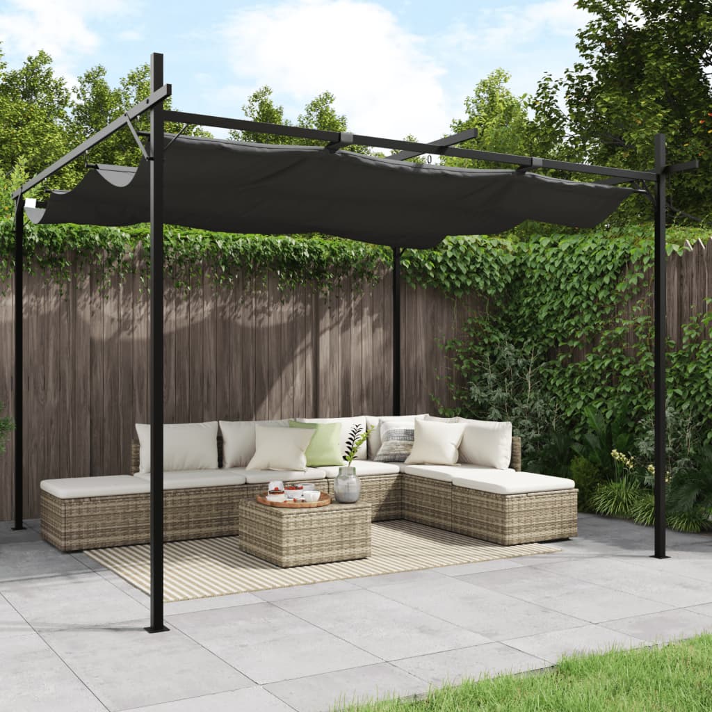 Pergola met uitschuifbaar dak 589x292x230