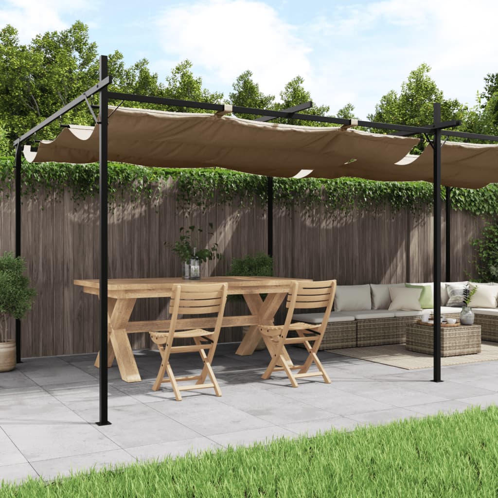 Pergola met uitschuifbaar dak 589x292x230