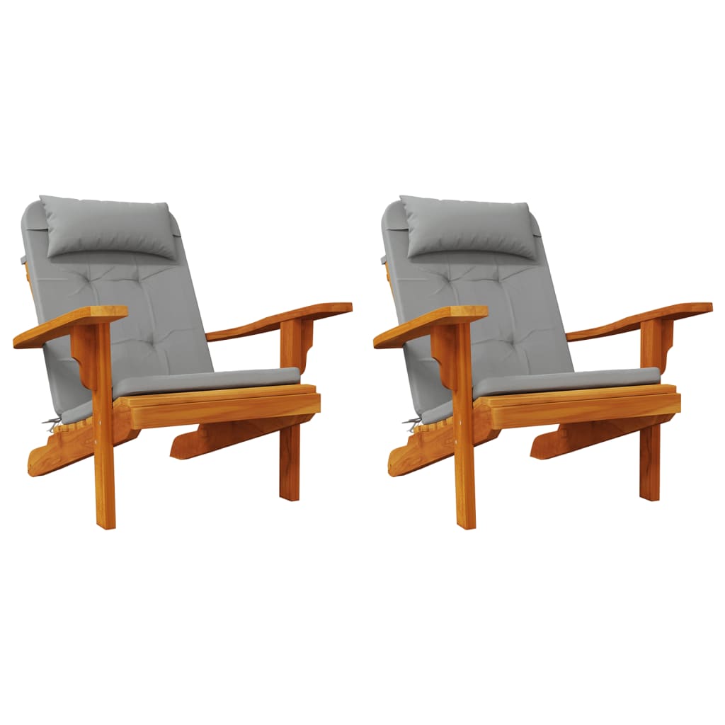 Stoelkussens 2 st Adirondack oxford stof