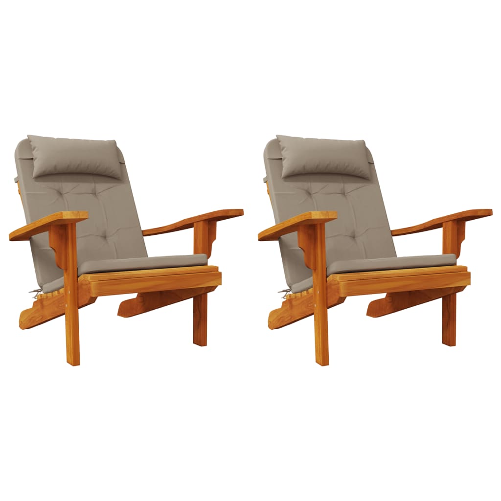 Stoelkussens 2 st Adirondack oxford stof