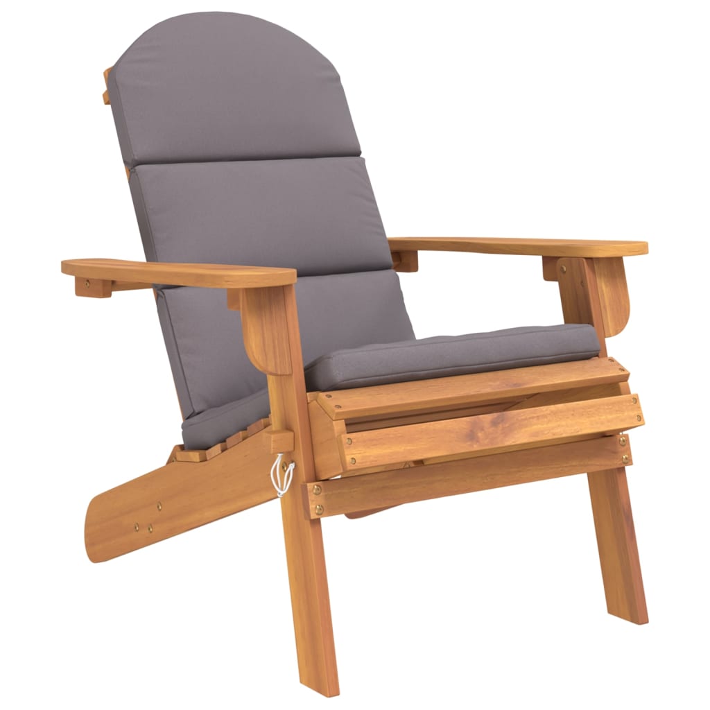 Tuinstoelen Adirondack 2 st met voetensteunen acaciahout