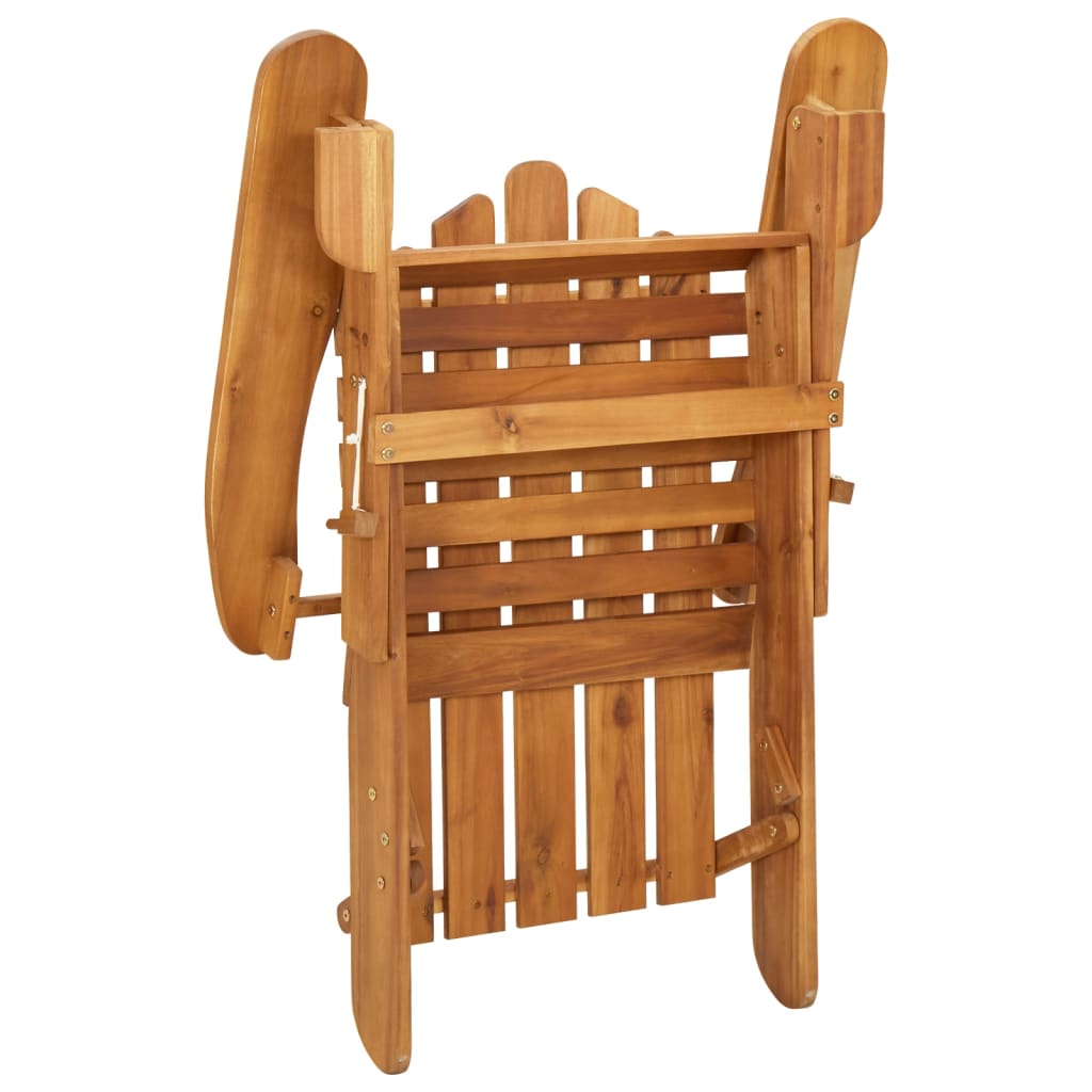 Tuinstoelen Adirondack 2 st met voetensteunen acaciahout