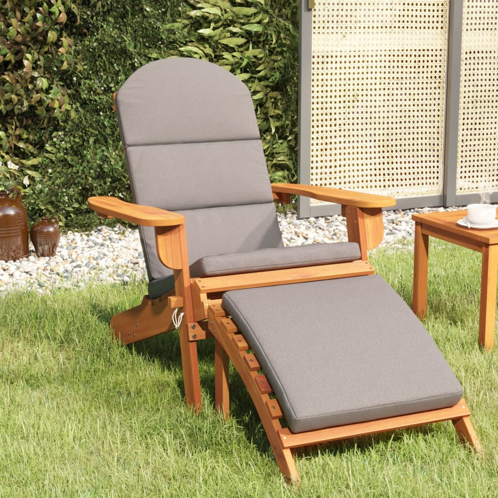 Tuinstoelen Adirondack 2 st met voetensteunen acaciahout