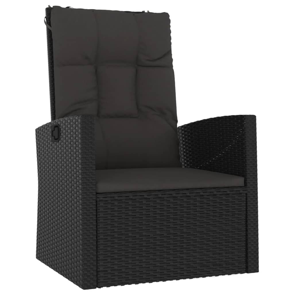 3-delige Loungeset met kussens poly rattan