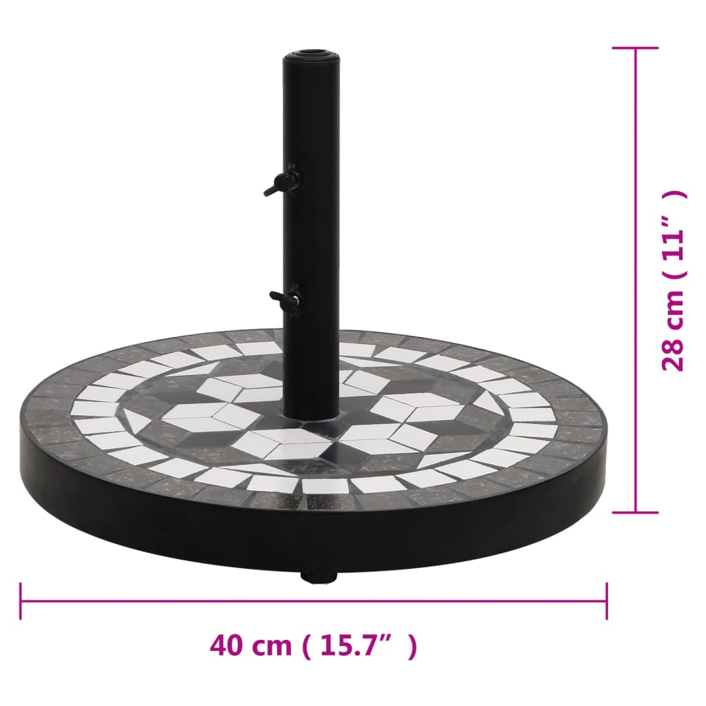 Parasolvoet vierkant 12 kg