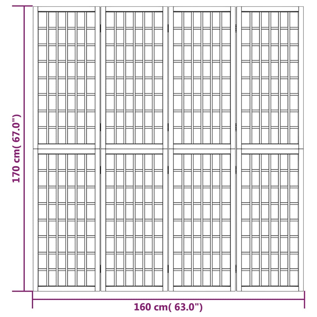 Kamerscherm inklapbaar 6 panelen Japanse stijl 240x170 cm