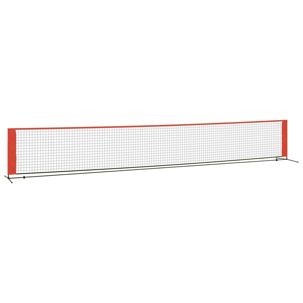 Tennisnet 400x100x87 cm polyester zwart en rood