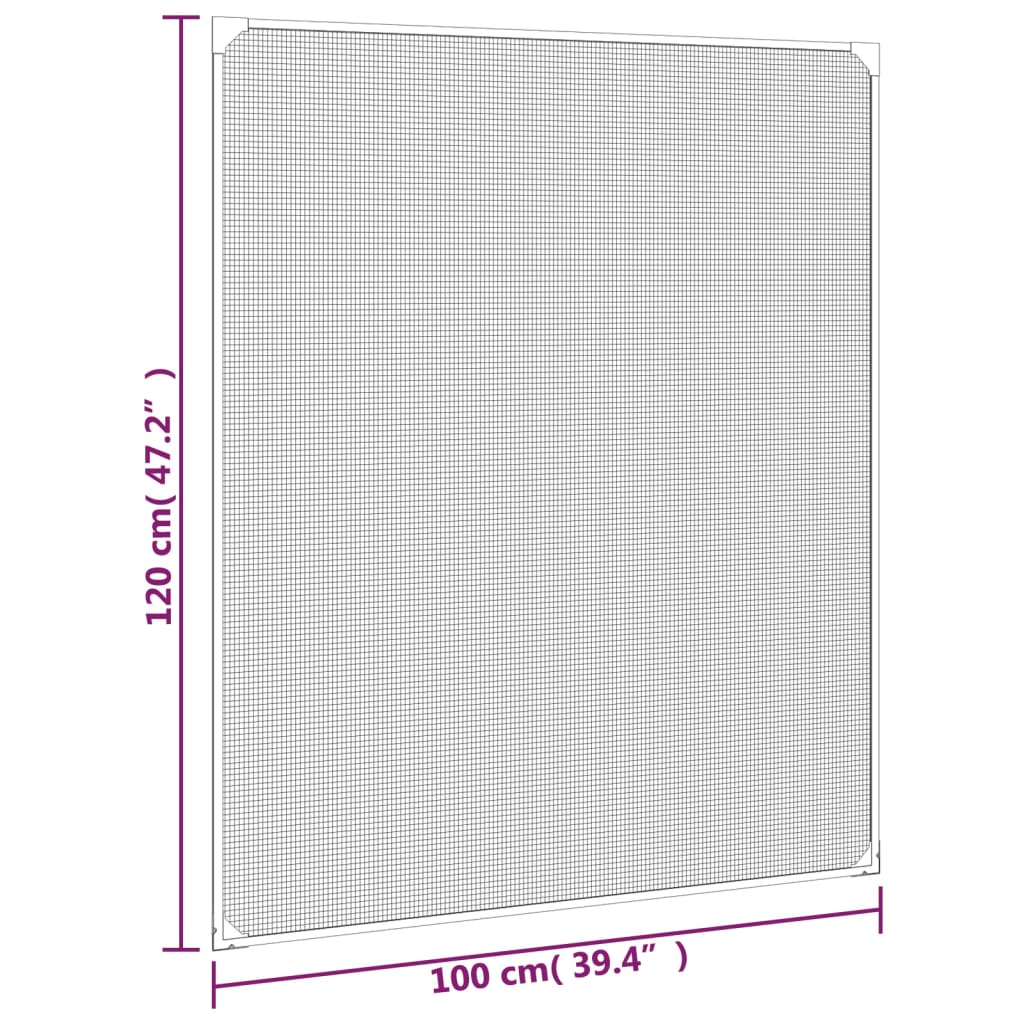 Insectenhor voor ramen magnetisch 130x150 cm wit